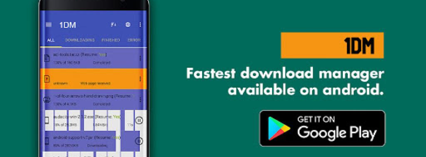 1DM: Adblock Browser, Video & Torrent Er